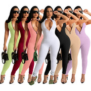 Plus Size Fitness Overalls – Stylish Yoga Jumpsuit with Zipper, designed for comfort and support during workouts. Perfect for gym sessions and active lifestyles! 💪🧘♀️